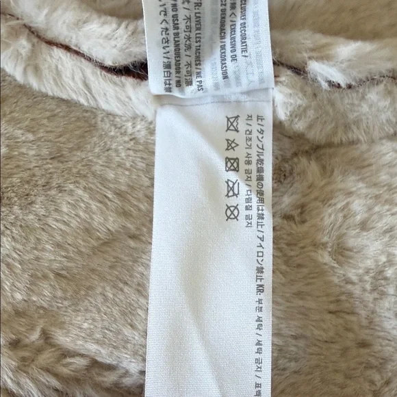 Hollister Chestnut Faux Suede Jacket with Cream Shearling - Picture 3 of 5